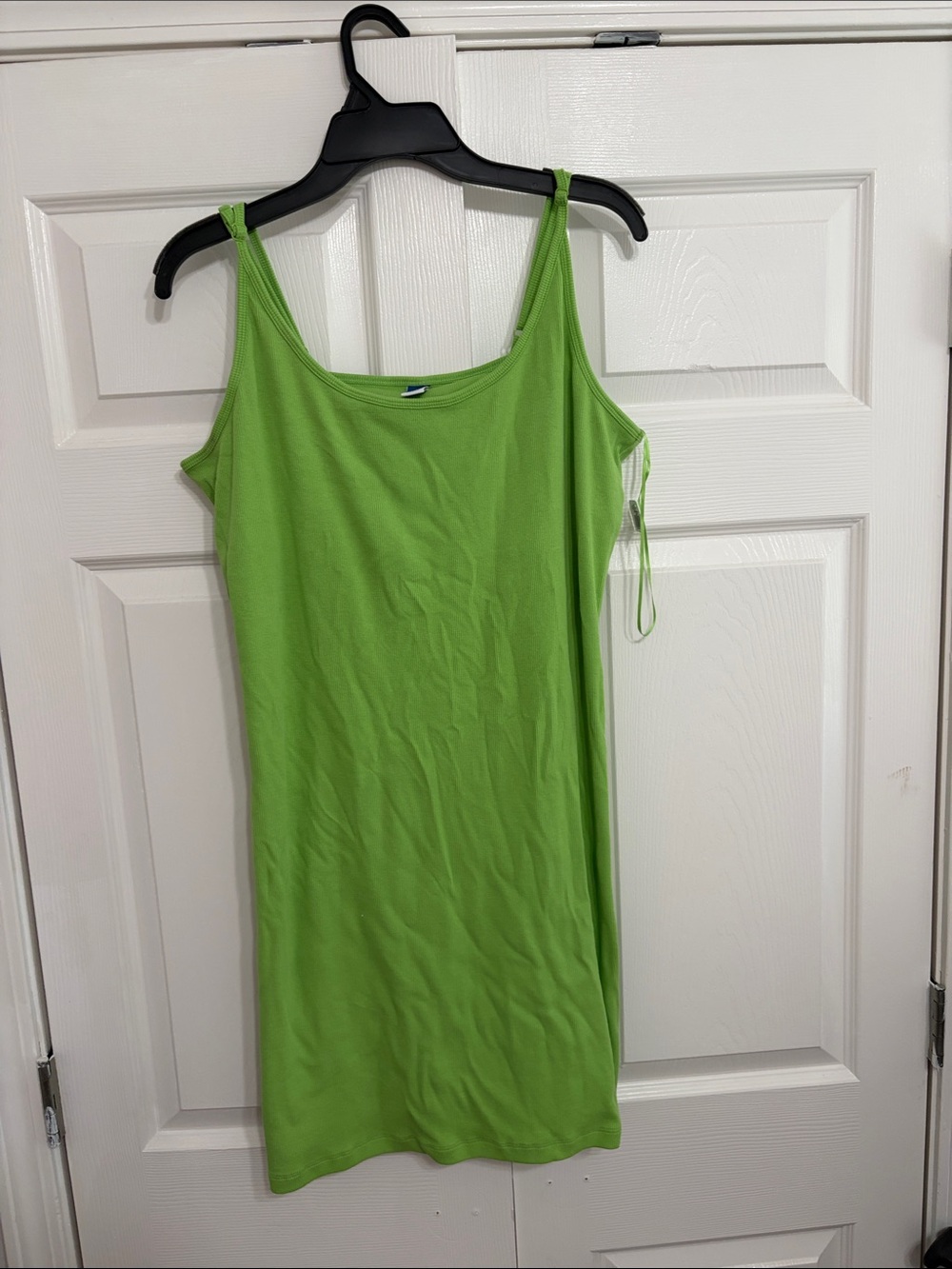 Old Navy Bright Green Ribbed Tank Dress - Women